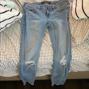 Hollister cropped jeans size 5